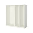 PAX - 3 rangka lemari pakaian, putih, 200x58x201 cm