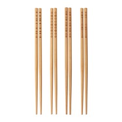 TREBENT - 4 pasang sumpit, bambu