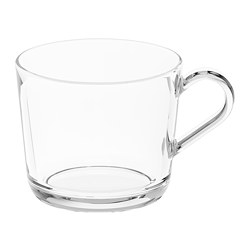IKEA 365+ - Mug, kaca bening, 24 cl