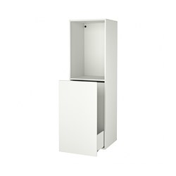 SMÅSTAD - Pull-out storage unit, white, 60x57x196 cm