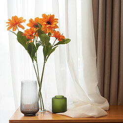 SMYCKA - Artificial flower, black-eyed susan/stem orange, 55 cm