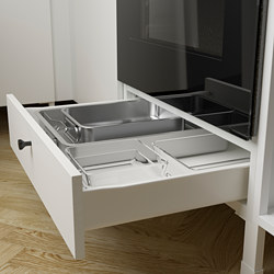 ENHET - Base cb f oven w drawer, white, 60x60x75 cm