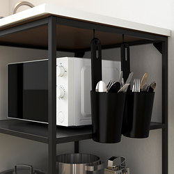 ENHET - Base fr w shelves, anthracite, 60x60x75 cm