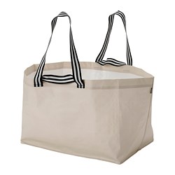 GÖRSNYGG - Kantong belanja, besar, krem muda, 57x37x39 cm/71 l