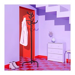 BONDSKÄRET - Hat and coat stand, black, 175 cm