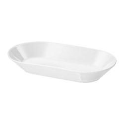 IKEA 365+ - Serving plate, white, 24x13 cm