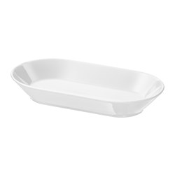 IKEA 365+ - Serving plate, white, 19x10 cm