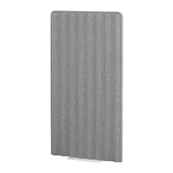 EILIF - Screen, freestanding, grey/white, 80x150 cm