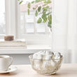 SÄLLSKAPLIG - Mangkuk, kaca bening/berpola, 15 cm