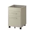 IDÅSEN - Drawer unit on castors, beige, 42x61 cm