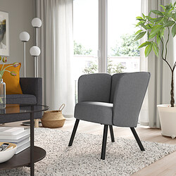 HERRÅKRA - Armchair, Vissle grey