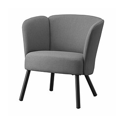 HERRÅKRA - Armchair, Vissle grey