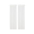 SILVERLÖNN - Sheer curtains, 1 pair, white/with heading tape, 145x250 cm