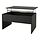 ÖSTAVALL - meja kopi yang dapat disesuaikan, hitam, 90 cm | IKEA Indonesia - PE911231_S1