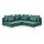 SÖDERHAMN - corner sofa, 3-seat, Kelinge grey-turquoise | IKEA Indonesia - PE911272_S1