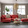 SÖDERHAMN - sofa sudut, 3 dudukan, Tonerud merah | IKEA Indonesia - PE911322_S1