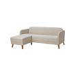 LINANÄS - 3-seat sofa, with chaise longue/Vissle beige