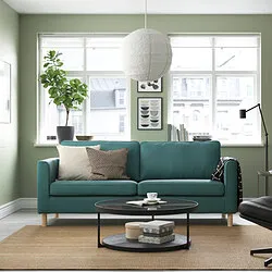 PÄRUP - Sofa 3 dudukan, Kelinge abu-abu toska