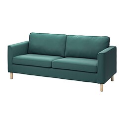 PÄRUP - 3-seat sofa, Kelinge grey-turquoise