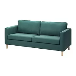 PÄRUP - Sofa 3 dudukan, Kelinge abu-abu toska