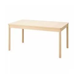 RÖNNINGE - Meja yang dapat dipanjangkan, kayu birch, 155/210x90x75 cm