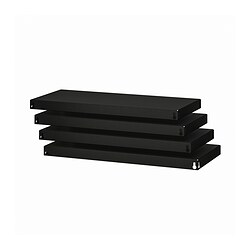 BROR - Shelf, black, 84x39 cm