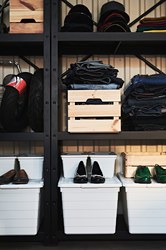 BROR - Shelf, black, 84x39 cm