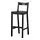 NORDVIKEN - kursi bar dengan sandaran, hitam, 75 cm | IKEA Indonesia - PE729959_S1