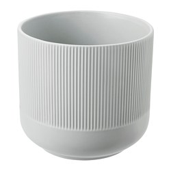 GRADVIS - Plant pot, grey, 15 cm