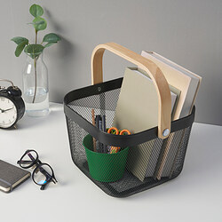 RISATORP - Basket, dark grey, 25x26x18 cm