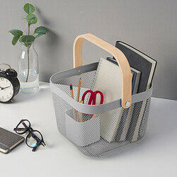 RISATORP - Basket, grey, 25x26x18 cm