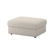 VIMLE - Footstool with storage, Gunnared beige