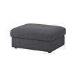 VIMLE - Footstool with storage, Gunnared medium grey