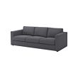 VIMLE - 3-seat sofa, Gunnared medium grey