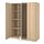 PAX/FORSAND/ÅHEIM - kombinasi lemari pakaian, efek kayu oak diwarnai putih/cermin kaca, 150x60x201 cm | IKEA Indonesia - PE783934_S1