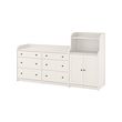 HAUGA - Storage combination, white, 208x116 cm