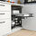 UTRUSTA - pelengkap tarik kabinet dasar sudut, abu-abu, 128 cm | IKEA Indonesia - PE974774_S1