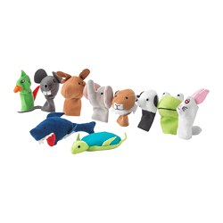 TITTA DJUR - Boneka jari, warna campuran