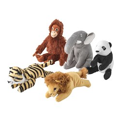 DJUNGELSKOG - Soft toy, assorted designs