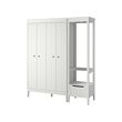 IDANÄS - Kombinasi lemari pakaian, putih, 180x59x211 cm