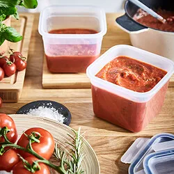IKEA 365+ - Food container, square/plastic, 1.4 l