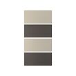 MEHAMN - 4 panels for sliding door frame, dark grey/grey-beige, 100x201 cm | IKEA Indonesia - PE834713_S2