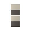MEHAMN - 4 panels for sliding door frame, dark grey/grey-beige, 100x236 cm | IKEA Indonesia - PE834716_S2