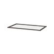 KOMPLEMENT - Glass shelf, dark grey, 100x58 cm