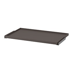 KOMPLEMENT - Pull-out tray, dark grey, 100x58 cm