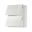 METOD - Wall cabinet horizontal w 2 doors, white/Ringhult white, 60x37x80 cm