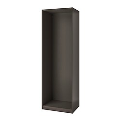 PAX wardrobe frame, dark grey, 75x58x236 cm | IKEA Indonesia