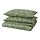 SLÅNGULDMAL - duvet cover and 2 pillowcases, green/floral pattern, 200x200/50x80 cm | IKEA Indonesia - PE940271_S1