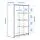 KLEPPSTAD - lemari pakaian 3 pintu, putih, 117x176 cm | IKEA Indonesia - PE974913_S1