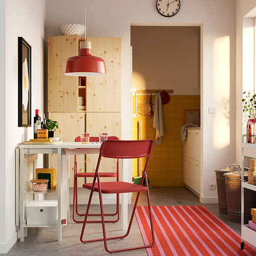 VIHALS/VIHALS table and 2 folding chairs